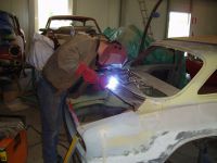Me in action.... Alfa Romeo giulia 2000 1750 gtv gt veloce Berlina 1968 restoration restauratie rebuild