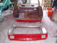 Donor piece cut. And already with the wanted smaller tail light. Alfa Romeo giulia 2000 1750 gtv gt veloce Berlina 1968 restoration restauratie rebuild