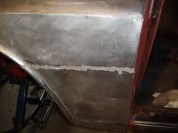 Nice repair by previous owner. I sandblasted the welds to clean it out completely Alfa Romeo giulia 2000 1750 gtv gt veloce Berlina 1968 restoration restauratie rebuild