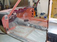 New floor panels were already welded in Alfa Romeo giulia 2000 1750 gtv gt veloce Berlina 1968 restoration restauratie rebuild