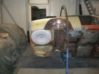 Bottom view Alfa Romeo giulia 2000 1750 gtv gt veloce Berlina 1968 restoration restauratie rebuild