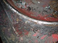 Drilled out the spotwelds Alfa Romeo giulia 2000 1750 gtv gt veloce Berlina 1968 restoration restauratie rebuild