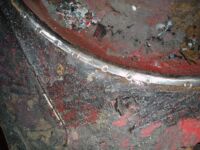 Drilled out the spotwelds Alfa Romeo giulia 2000 1750 gtv gt veloce Berlina 1968 restoration restauratie rebuild