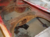 Wheel well gone Alfa Romeo giulia 2000 1750 gtv gt veloce Berlina 1968 restoration restauratie rebuild