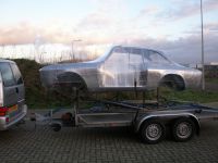 On the way to the painter Alfa Romeo giulia 2000 1750 gtv gt veloce Berlina 1968 restoration restauratie rebuild