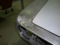 Here a touch of tin as well Alfa Romeo giulia 2000 1750 gtv gt veloce Berlina 1968 restoration restauratie rebuild