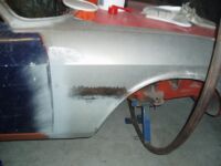 The lower quarter panel had been replaced when replacing the sill Alfa Romeo giulia 2000 1750 gtv gt veloce Berlina 1968 restoration restauratie rebuild