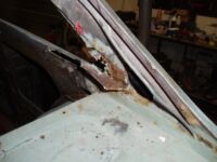 An older repair was already completely corroded Alfa Romeo giulia 2000 1750 gtv gt veloce Berlina 1968 restoration restauratie rebuild