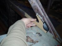 Made a template out of cardboard Alfa Romeo giulia 2000 1750 gtv gt veloce Berlina 1968 restoration restauratie rebuild