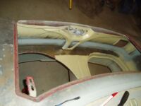 Welded in place Alfa Romeo giulia 2000 1750 gtv gt veloce Berlina 1968 restoration restauratie rebuild