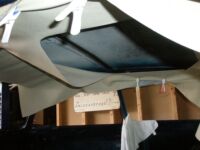 To get the position right, I mounted the frame and positioned the headliner Alfa Romeo giulia 2000 1750 gtv gt veloce Berlina 1968 restoration restauratie rebuild