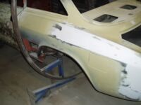 Some older repairs on the wheel arche Alfa Romeo giulia 2000 1750 gtv gt veloce Berlina 1968 restoration restauratie rebuild
