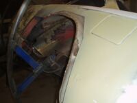 Removed the complete part Alfa Romeo giulia 2000 1750 gtv gt veloce Berlina 1968 restoration restauratie rebuild