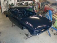 Top view. Another project in the back: Ford Anglia Alfa Romeo giulia 2000 1750 gtv gt veloce Berlina 1968 restoration restauratie rebuild