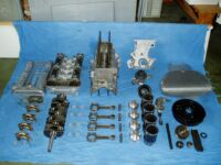 All engine parts ready for assembly Alfa Romeo giulia 2000 1750 gtv gt veloce Berlina 1968 restoration restauratie rebuild