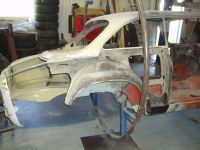 Cut away rear wing Alfa Romeo giulia 2000 1750 gtv gt veloce Berlina 1968 restoration restauratie rebuild