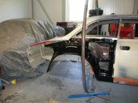 Another layer of coat Alfa Romeo giulia 2000 1750 gtv gt veloce Berlina 1968 restoration restauratie rebuild