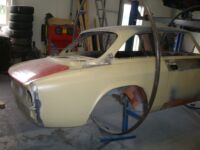 Rear panel in place Alfa Romeo giulia 2000 1750 gtv gt veloce Berlina 1968 restoration restauratie rebuild
