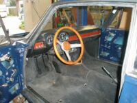 The carpet in place, which already was in good condition Alfa Romeo giulia 2000 1750 gtv gt veloce Berlina 1968 restoration restauratie rebuild