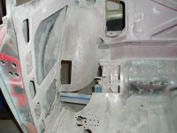 Some old bad parts cut out Alfa Romeo giulia 2000 1750 gtv gt veloce Berlina 1968 restoration restauratie rebuild
