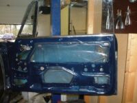 First layer of plastic, to make sure the water doesn't get between the door and the panel Alfa Romeo giulia 2000 1750 gtv gt veloce Berlina 1968 restoration restauratie rebuild